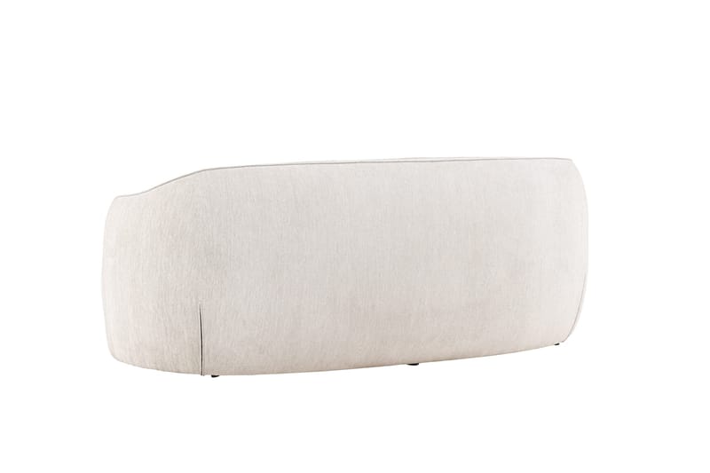 Elio 3-seters Myk Buet Sofa i Stoff - Lys Beige - Møbler - Sofaer - 3 seter sofa