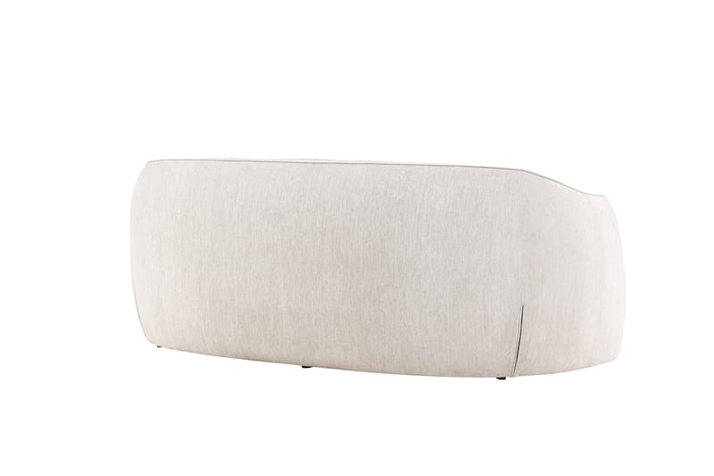 Elio 3-seters Myk Buet Sofa i Stoff - Lys Beige - Møbler - Sofaer - 3 seter sofa