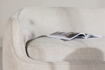 Elio 3-seters Myk Buet Sofa i Stoff - Lys Beige - Møbler - Sofaer - 3 seter sofa
