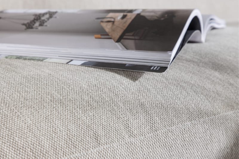 Elio 3-seters Myk Buet Sofa i Stoff - Lys Beige - Møbler - Sofaer - 3 seter sofa