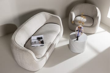 Elio 3-seters Myk Buet Sofa i Stoff - Lys Beige - Møbler - Sofaer - 3 seter sofa