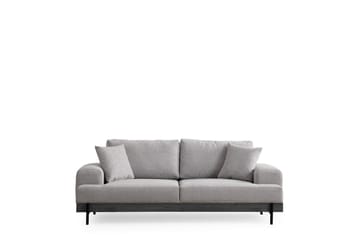 Eti 3-seter Sofa 98 cm i Stoff med Lave Armlener - Grå - Møbler - Sofaer - 3 seter sofa