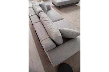 Eti 3-seter Sofa 98 cm i Stoff med Lave Armlener - Grå - Møbler - Sofaer - 3 seter sofa