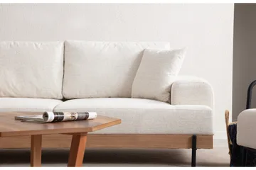 Eti Sofa 3-seter - Hvit - Møbler - Sofaer - 3 seter sofa