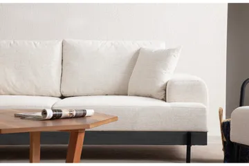 Eti Sofa 3-seter - Hvit - Møbler - Sofaer - 3 seter sofa