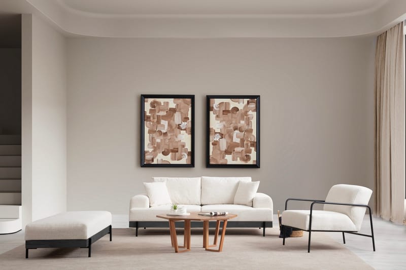 Eti Sofa 3-seter - Hvit - Møbler - Sofaer - 3 seter sofa