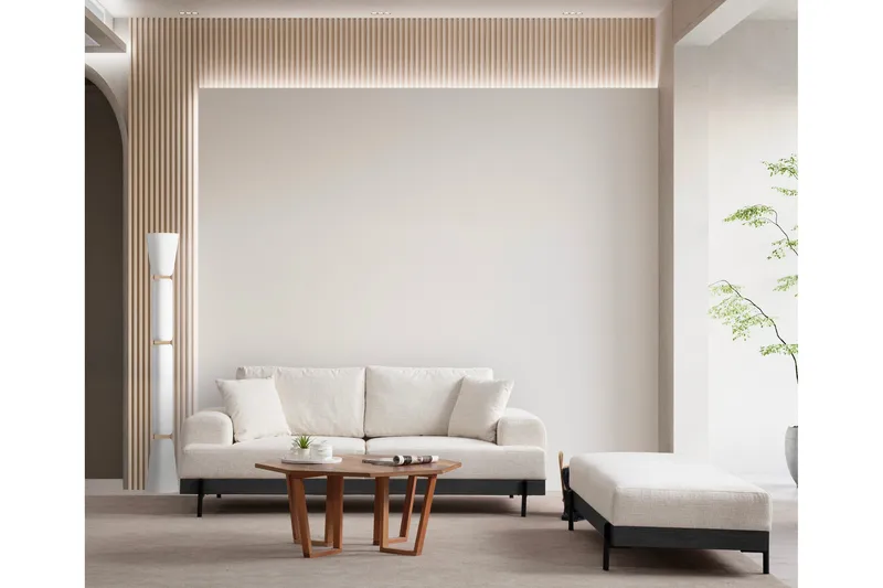 Eti Sofa 3-seter - Hvit - Møbler - Sofaer - 3 seter sofa