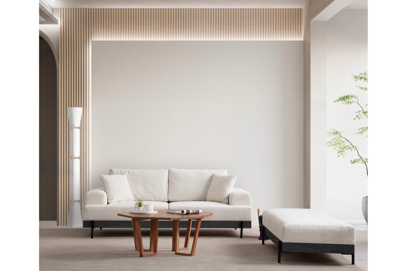 Eti Sofa 3-seter - Hvit - Møbler - Sofaer - 3 seter sofa