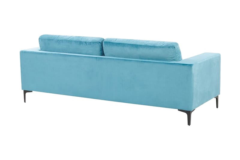 Fløyelssofa Alvetorp - Blå - Fløyelssofaer - 3 seter sofa