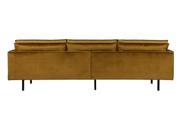 Fløyelssofa Dotty 3-seter - Gul - Møbler - Sofaer - 3 seter sofa