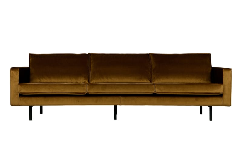 Fløyelssofa Dotty 3-seter - Gul - Møbler - Sofaer - 3 seter sofa