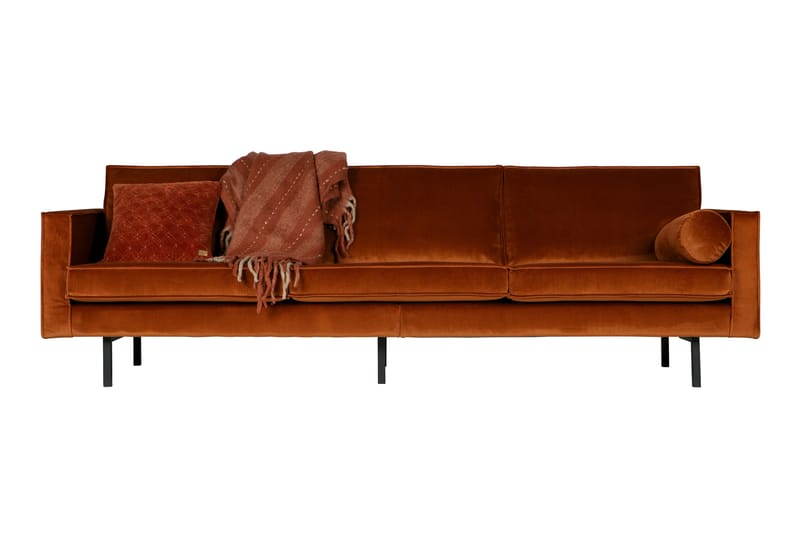 Fløyelssofa Dotty 3-seter - Rust - Møbler - Sofaer - 3 seter sofa