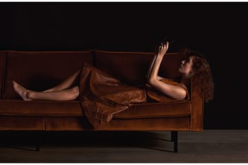 Fløyelssofa Dotty 3-seter - Rust - Møbler - Sofaer - 3 seter sofa