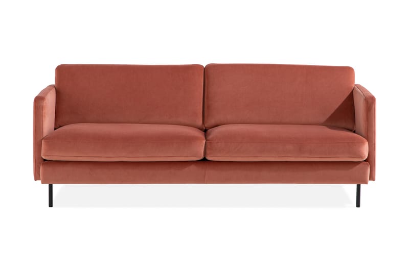 Fløyelssofa Elion 3-seter - Rosa - Fløyelssofaer - 3 seter sofa