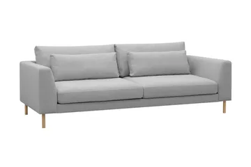 Florenz 3-seters Stoffsofa - Lysegrå - Møbler - Sofaer - 3 seter sofa