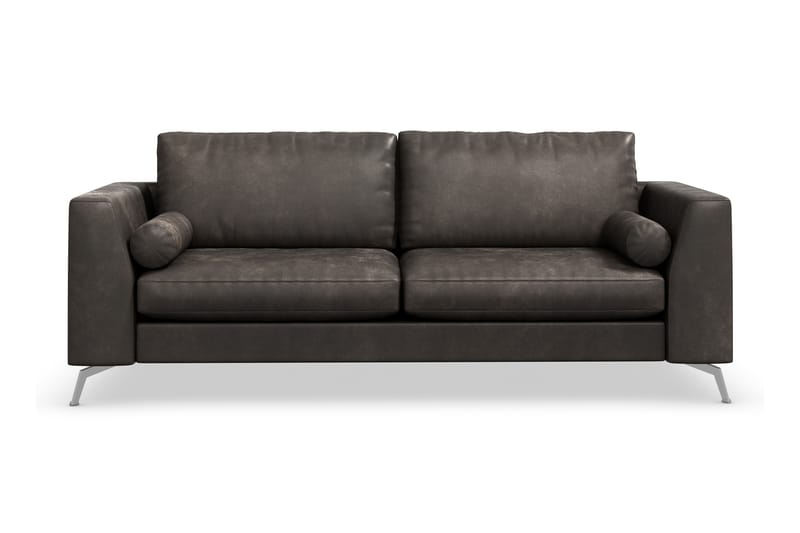 3-seter Sofa Friday Lyx - Svart/Lær - 2 seter sofa - Skinnsofaer