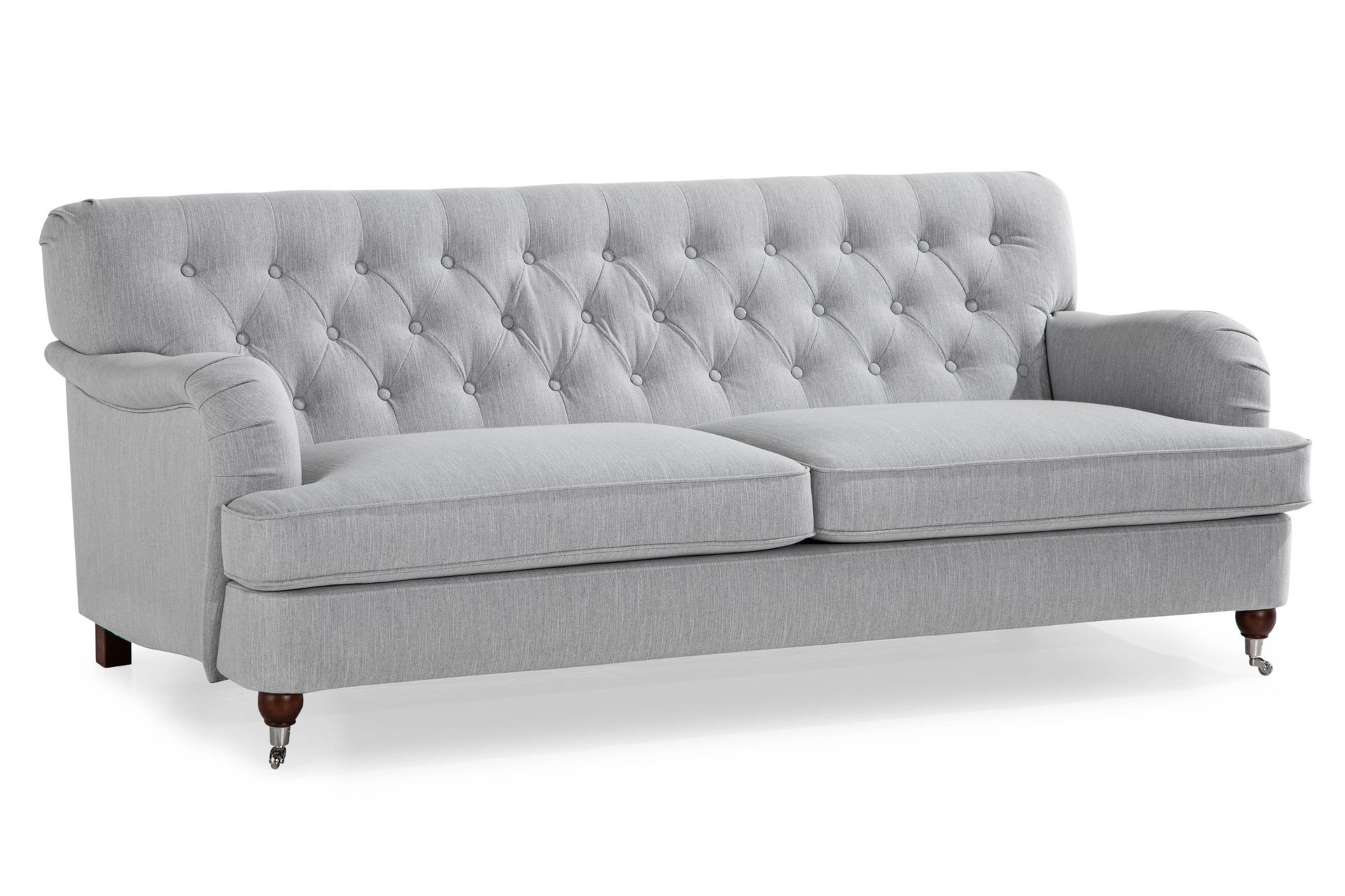 Howard 3-seters Stoffsofa - Grå - Møbler - Sofaer - 3 seter sofa