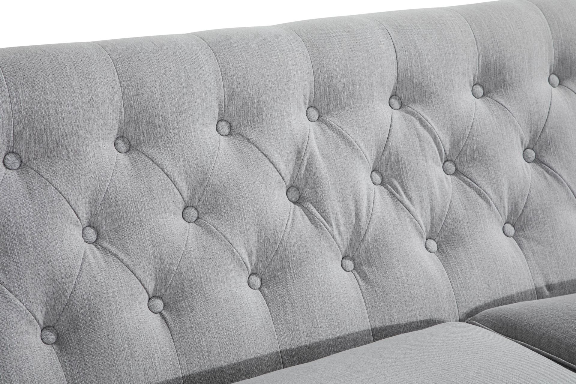 Howard 3-seters Stoffsofa - Grå - Møbler - Sofaer - 3 seter sofa