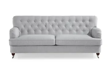 Howard 3-seters Stoffsofa - Grå - Møbler - Sofaer - 3 seter sofa