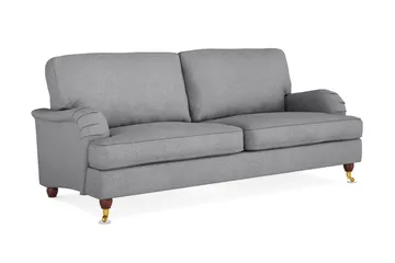 Howard Lyx 3-seters Stoffsofa - Lys grå - Møbler - Sofaer - 3 seter sofa