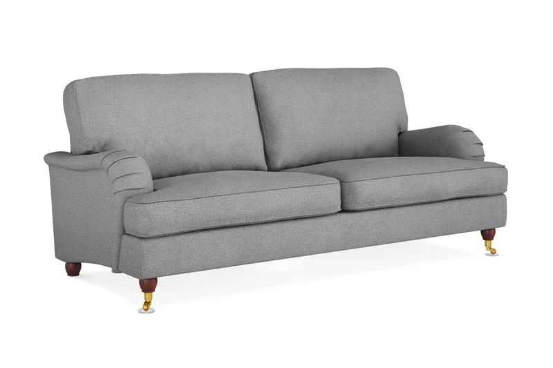Howard Lyx 3-seters Stoffsofa - Lys grå - Møbler - Sofaer - 3 seter sofa