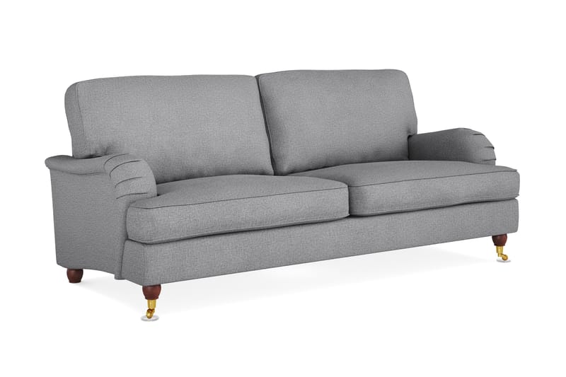 Howard Lyx 3-seters Stoffsofa - Lys grå - Møbler - Sofaer - 3 seter sofa