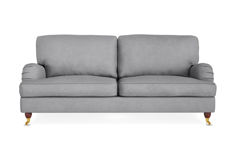 Howard Lyx 3-seters Stoffsofa - Lys grå - Møbler - Sofaer - 3 seter sofa