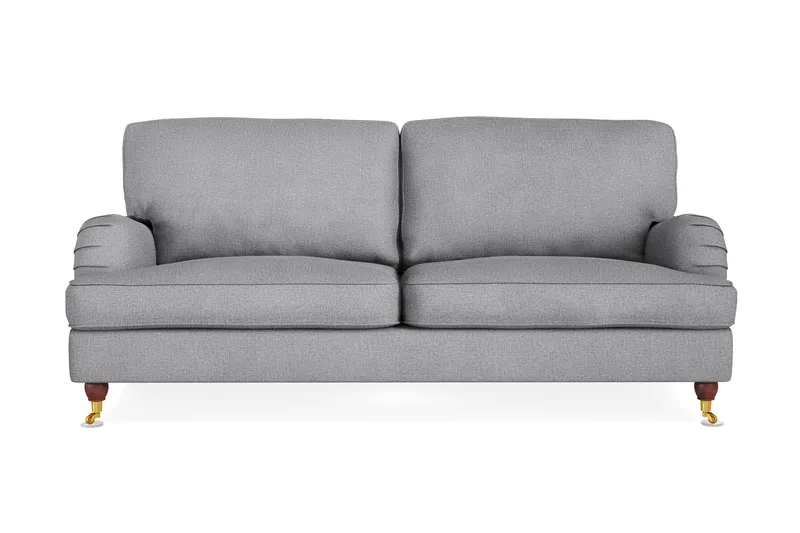 Howard Lyx 3-seters Stoffsofa, Lys grå