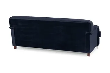 Howard Riviera 3-seters Fløyelssofa - Blå - Møbler - Sofaer - 3 seter sofa
