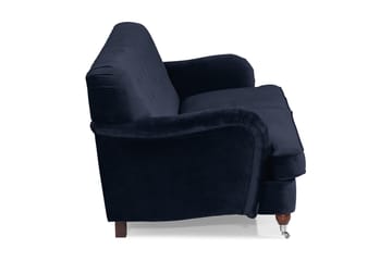 Howard Riviera 3-seters Fløyelssofa - Blå - Møbler - Sofaer - 3 seter sofa