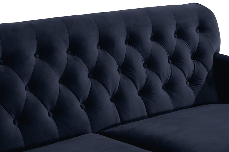 Howard Riviera 3-seters Fløyelssofa - Blå - Møbler - Sofaer - 3 seter sofa