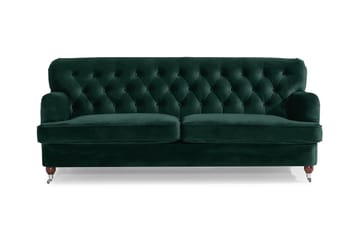 Howard Riviera 3-seters Fløyelssofa - Grønn - Møbler - Sofaer - 3 seter sofa