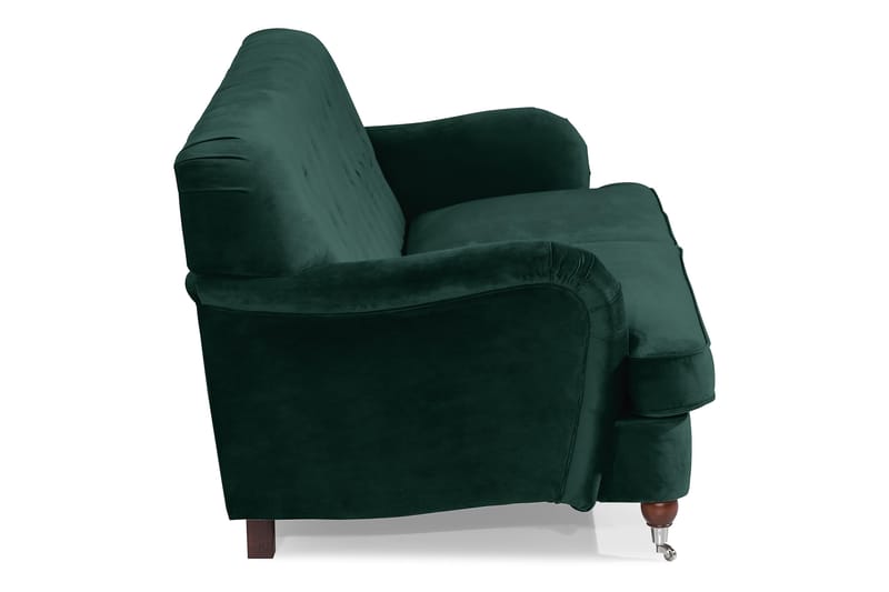 Howard Riviera 3-seters Fløyelssofa - Grønn - Møbler - Sofaer - 3 seter sofa