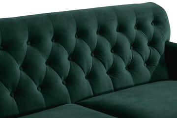Howard Riviera 3-seters Fløyelssofa - Grønn - Møbler - Sofaer - 3 seter sofa