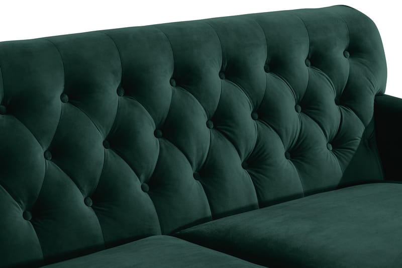 Howard Riviera 3-seters Fløyelssofa - Grønn - Møbler - Sofaer - 3 seter sofa