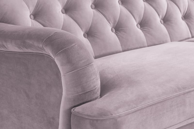 Howard Riviera 3-seters Fløyelssofa - Lilla - Møbler - Sofaer - 3 seter sofa
