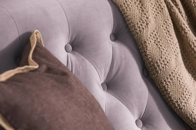 Howard Riviera 3-seters Fløyelssofa - Lilla - Møbler - Sofaer - 3 seter sofa