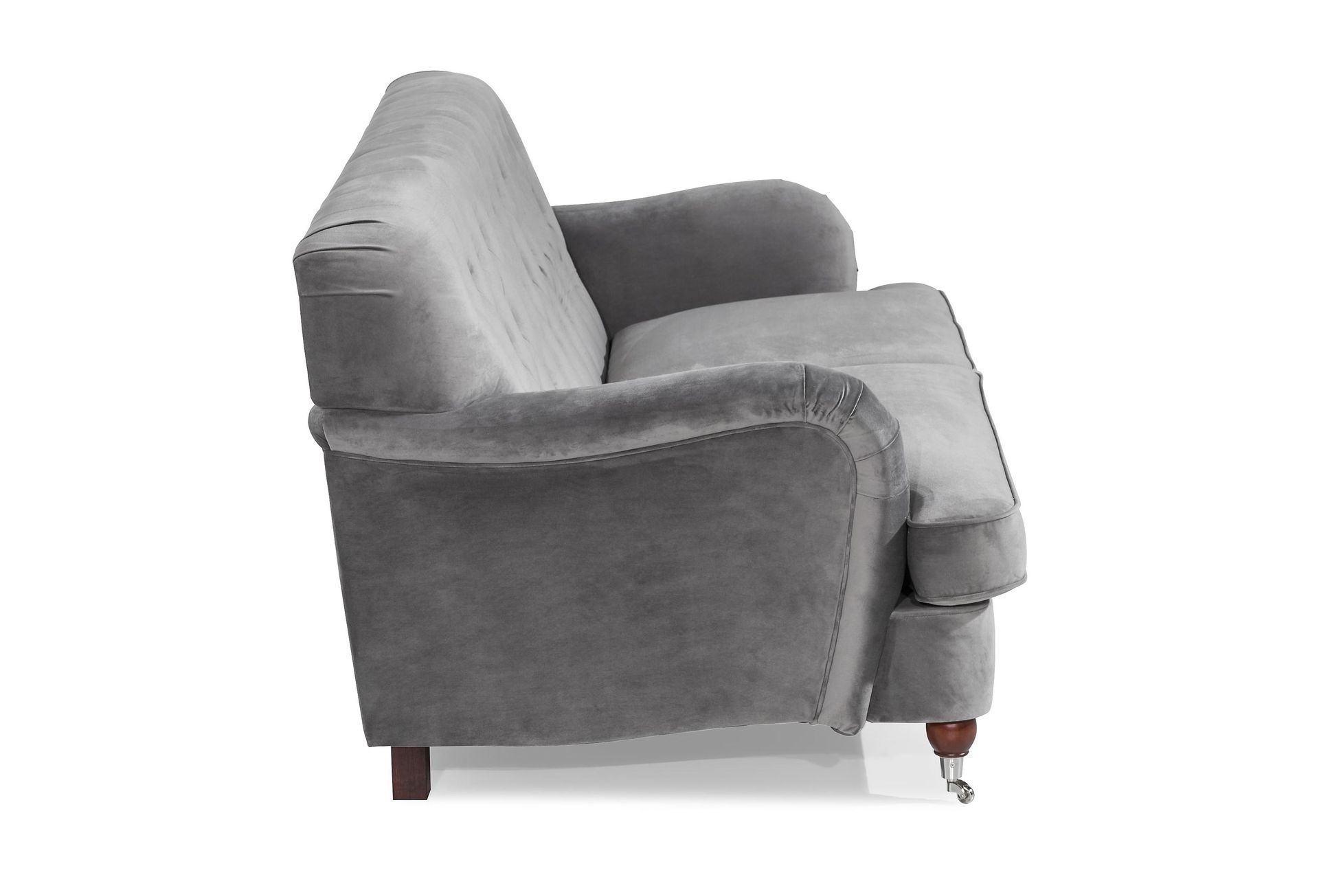 Howard Riviera 3-seters Fløyelssofa - Lys grå - Møbler - Sofaer - 3 seter sofa