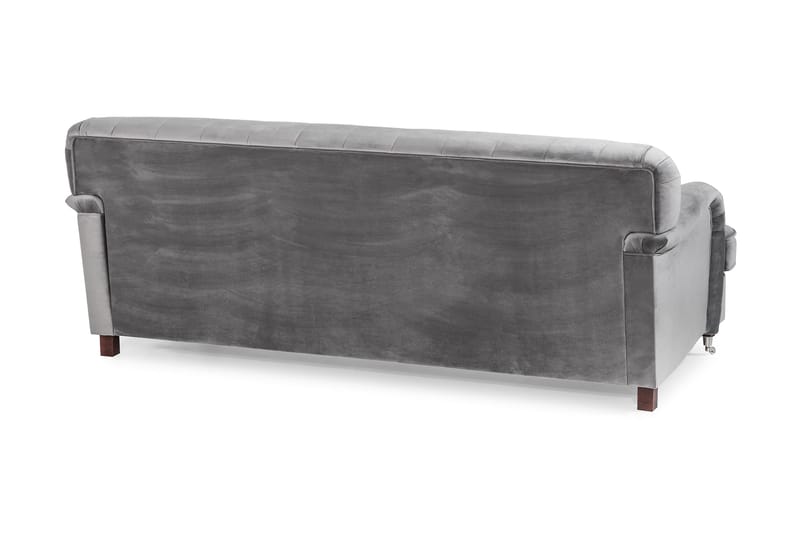 Howard Riviera 3-seters Fløyelssofa - Lys grå - Møbler - Sofaer - 3 seter sofa