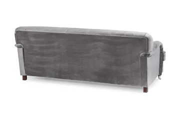 Howard Riviera 3-seters Fløyelssofa - Lys grå - Møbler - Sofaer - 3 seter sofa