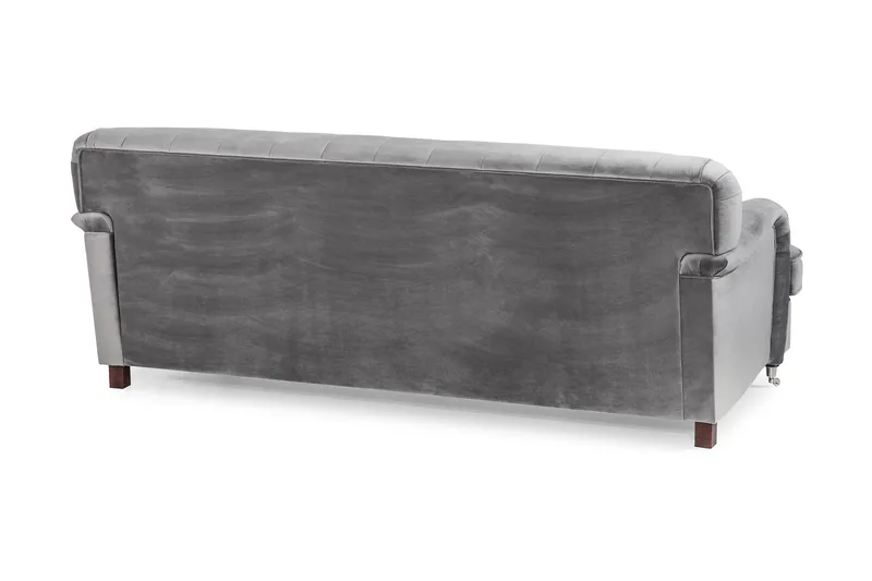Howard Riviera 3-seters Fløyelssofa - Lys grå - Møbler - Sofaer - 3 seter sofa