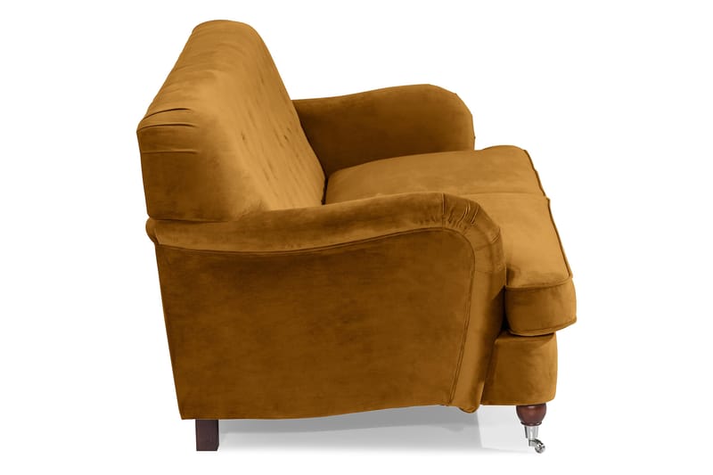 Howard Riviera 3-seters Fløyelssofa - Mørk gul - Møbler - Sofaer - 3 seter sofa