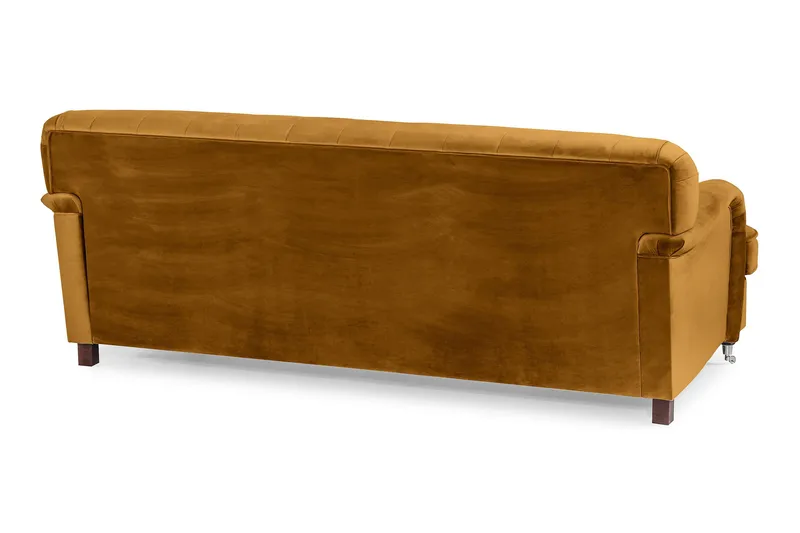 Howard Riviera 3-seters Fløyelssofa - Mørk gul - Møbler - Sofaer - 3 seter sofa