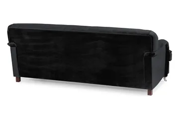 Howard Riviera 3-seters Fløyelssofa - Svart - Møbler - Sofaer - 3 seter sofa