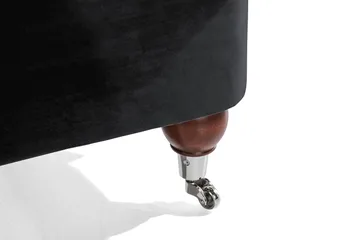 Howard Riviera 3-seters Fløyelssofa - Svart - Møbler - Sofaer - 3 seter sofa