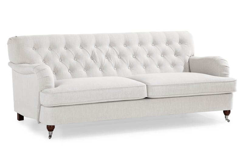 Howard Riviera 3-seters Stoffsofa - Lys grå - Møbler - Sofaer - 3 seter sofa
