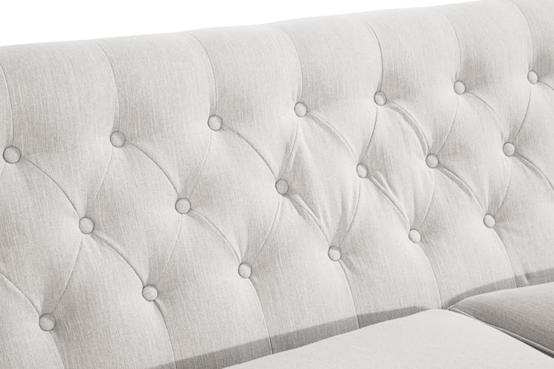 Howard Riviera 3-seters Stoffsofa - Lys grå - Møbler - Sofaer - 3 seter sofa