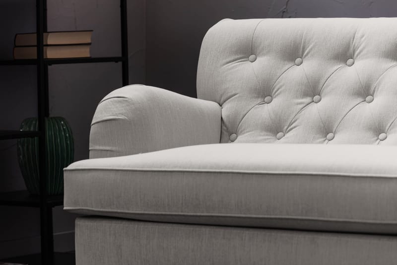 Howard Riviera 3-seters Stoffsofa - Lys grå - Møbler - Sofaer - 3 seter sofa