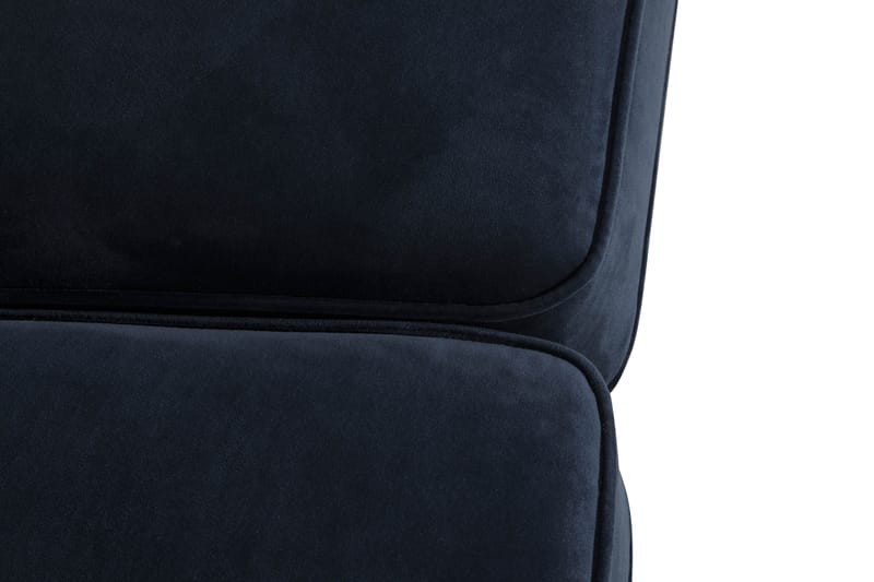 Howard-sofa uten divan og sjeselong Bloomington Howard Classic fløyelssofa 3,5-seter Vera 4, Blå fløyel - Møbler - Sofaer - 3 seter sofa