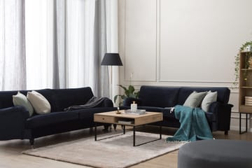 Howard-sofa uten divan og sjeselong Bloomington Howard Classic fløyelssofa 3,5-seter Vera 4, Blå fløyel - Møbler - Sofaer - 3 seter sofa